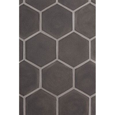 Coffee Glossy Hexagon 5 Ceramic Tile 5