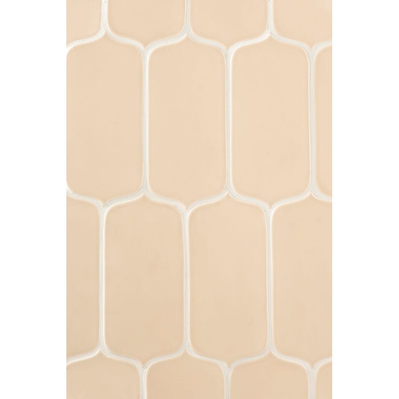 Caramel Glossy Tear Field Zellige Look Ceramic Tile 3 5/8x8