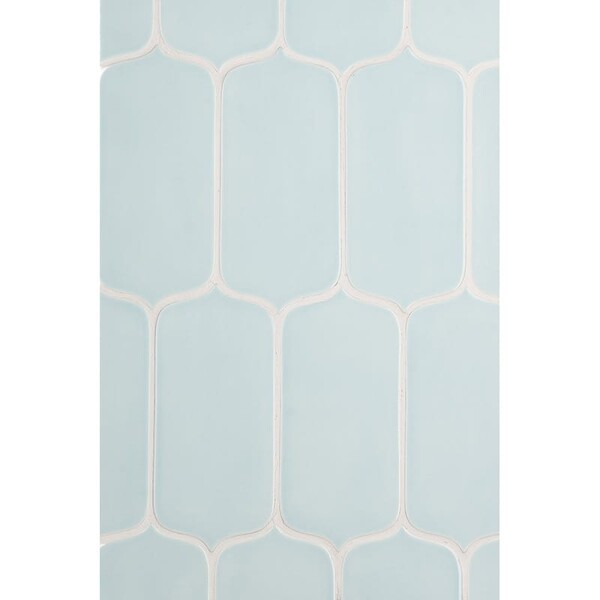 Seafoam Glossy Tear Field Ceramic Tiles 3 5/8×8