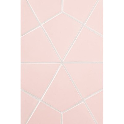 Blush Glossy Diamante Ceramic Tile 6x6