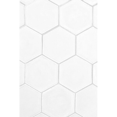 Cotton Matte Hexagon 5 Ceramic Tile 5
