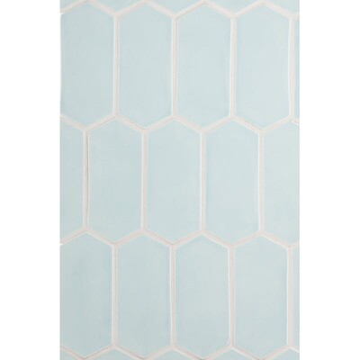 Seafoam Glossy Picket Ceramic Tile 3x6