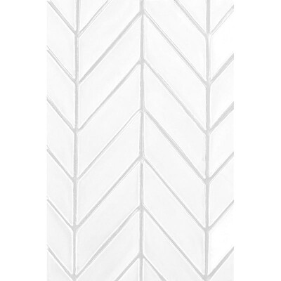 Cotton Matte Chevron Ceramic Tile 2x6
