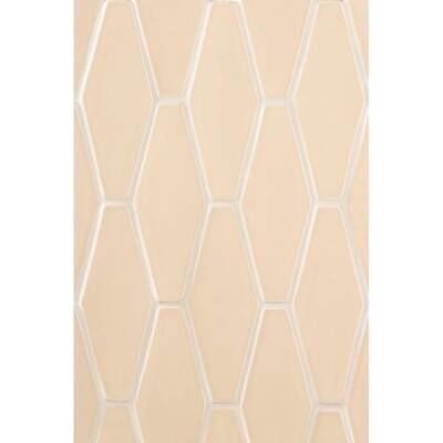 Caramel Glossy Longest Hexagon Zellige Look Ceramic Tile 3x7 7/8