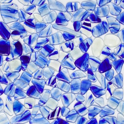 Blue Glossy Gloss Glass Mosaic 12x12