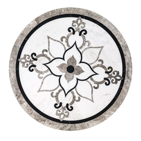 Grace Multi Finish Round Marble Medallions 36×36