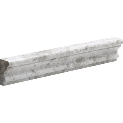 Silver Mystique Polished Andorra Marble Moldings 2x12