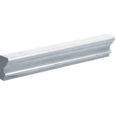 Neptune White Honed Andorra Marble Moldings 2×12
