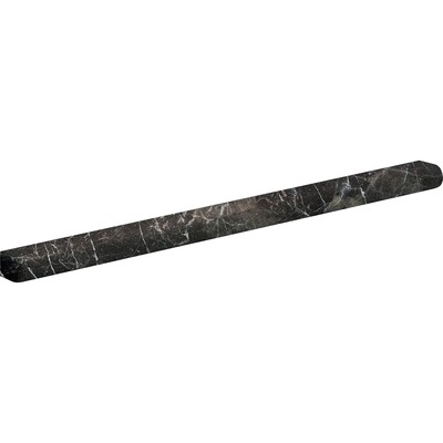 Iris Black Honed Pencl Liner Marble Moldings 1/2×12