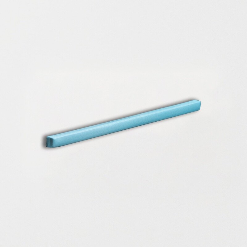 Turquoise Glossy Edge Trim Ceramic Moldings 3/8×6