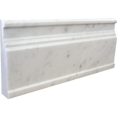 Italian Carrara Polished Marble Moldings 5x12
