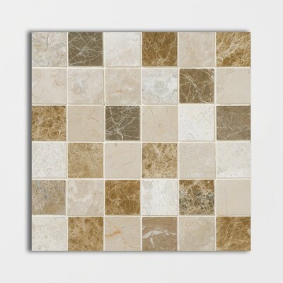 Mosaico de mármol Geneve pulido 2x2 12x12