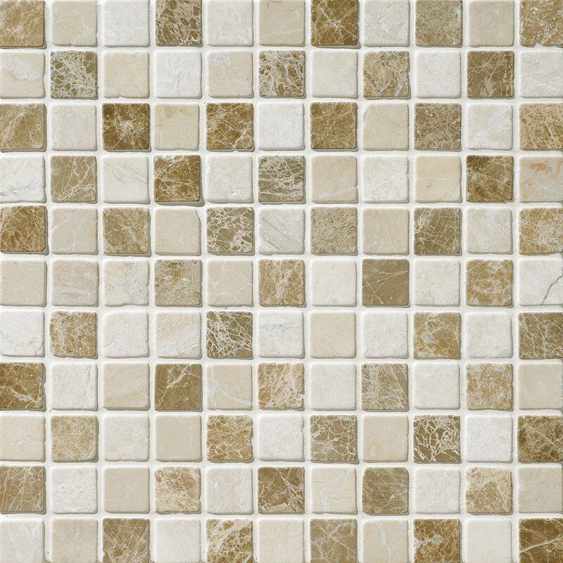 Geneve Tumbled 1×1 Marble Mosaics 12×12