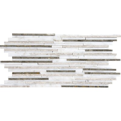 Carrara T Polished Bamboo Marble Mosaics 6×12