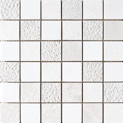 Snow White&champagne&diana Royal Textured 2×2 Marble Mosaics 12×12