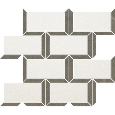 Champagne, Bosphorus Honed Cascade Limestone Mosaics 9 5/8×11 13/16