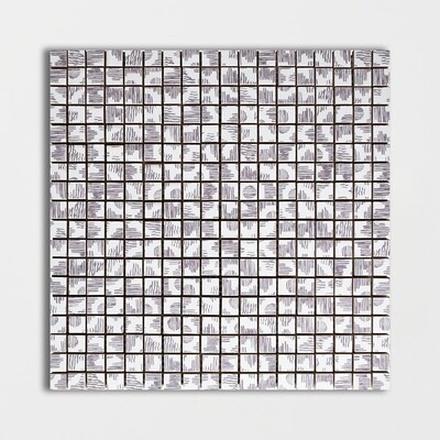 Purple Glossy Raili Colore Look Ceramic Mosaic 11 1/2×11 1/2