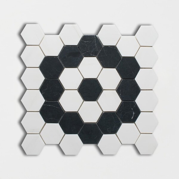 Pola Polished Hexagon Marble Mosaics 12×12