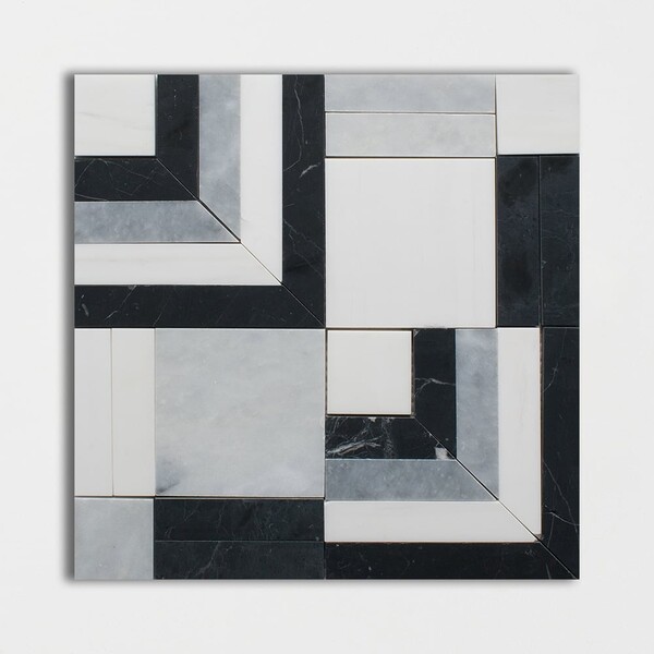 Una Polished Marble Mosaics 12×13 3/16