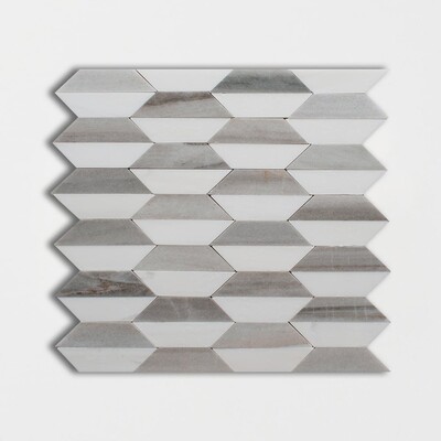 Piso Polished Marble Mosaic 11 1/2x11 1/2