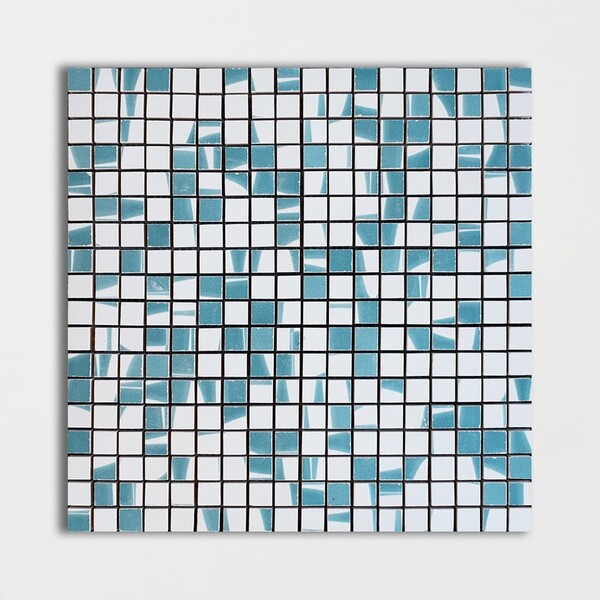 Grad Glossy Ciel Colore Look Ceramic Mosaics 11 1/2×11 1/2