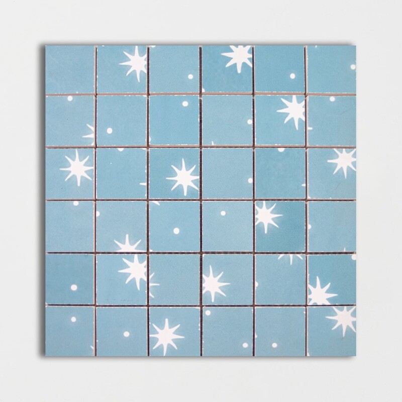 Ozean Glossy 2×2 Colore Look Ceramic Mosaics 11 1/2×11 1/2