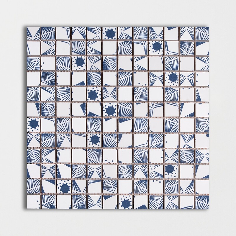 Star Gazer Glossy 1×1 Ceramic Mosaics 12×12