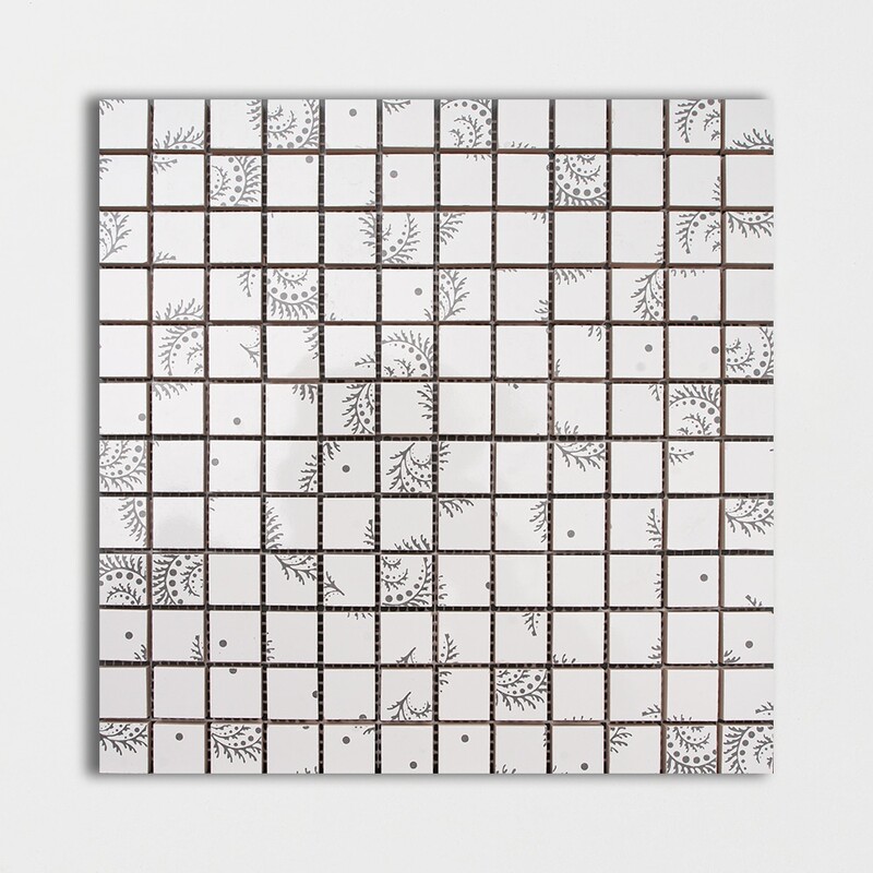 Desmond Blend Glossy 1×1 Ceramic Mosaics 12×12