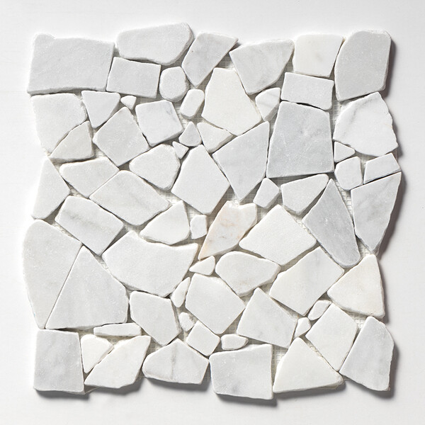 Carrara T Multi Finish Palladian Marble Mosaics 12×12