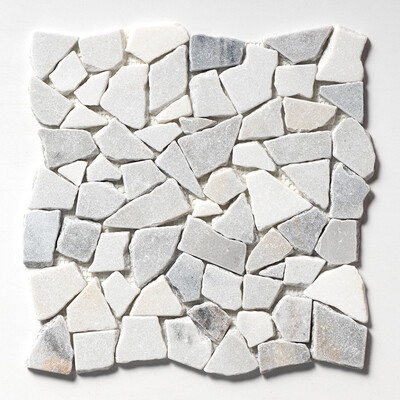 Silver Sky Multi Finish Palladian Marble Mosaics 12×12