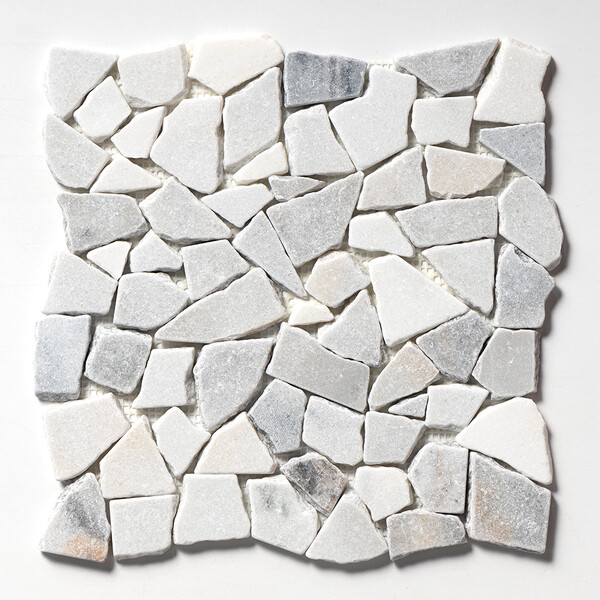 Silver Sky Multi Finish Palladian Marble Mosaics 12×12