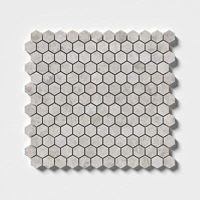 Sky Blue Honed Hexagon Marble Mosaic 11 5/8x12 3/8