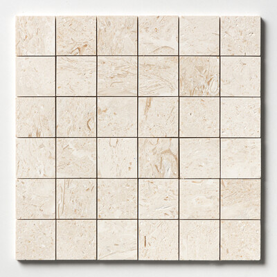 Desert Path Brushed 2×2 Limestone Mosaics 12×12