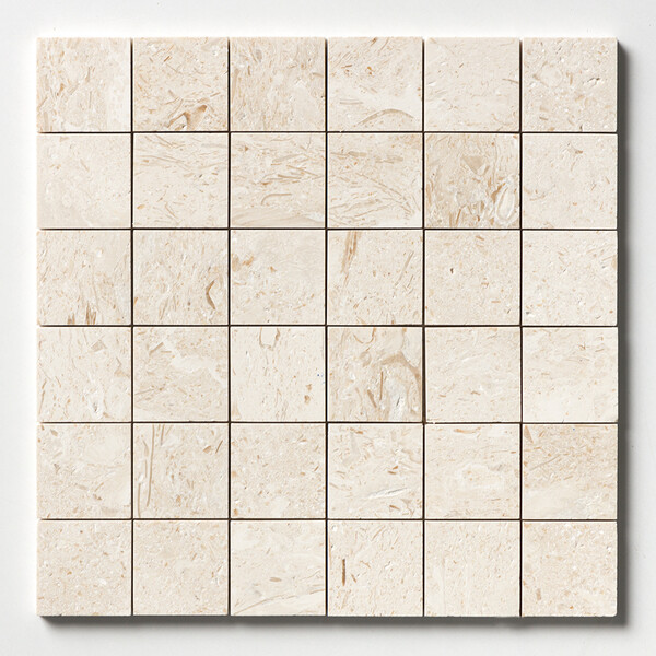 Desert Path Brushed 2×2 Limestone Mosaics 12×12