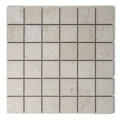 White Natural Matte Straight Joint 2×2 Porcelain Mosaics 12×12