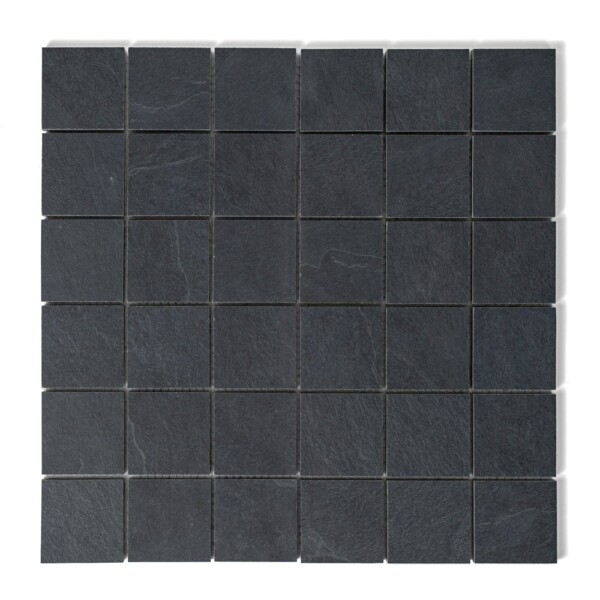 Dark Flow Matte Straight Joint 2×2 Porcelain Mosaics 12×12