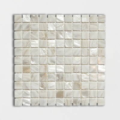 Madre Perla Polished 1×1 Iridescent Shell Mosaics 12×12