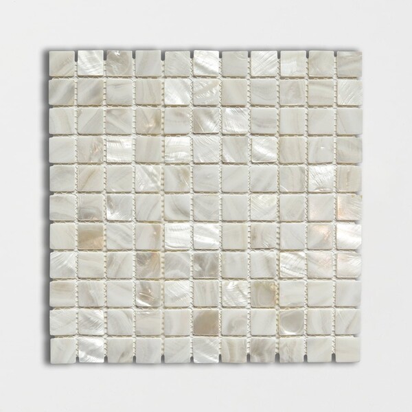 Madre Perla Polished 1×1 Iridescent Shell Mosaics 12×12