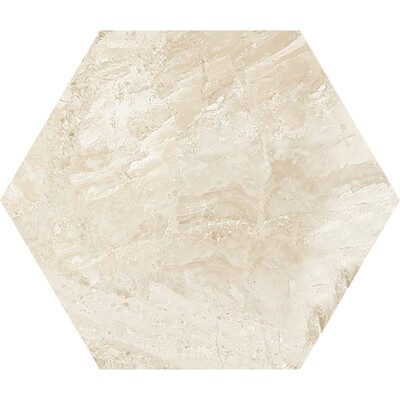 Diana Royal Polished Hexagon Waterjet Marble Tiles 5 25/32×5