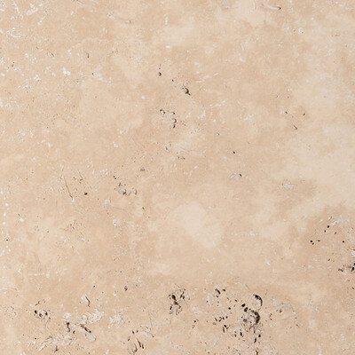 Light Standard Tumbled Travertine Pavers Swatch