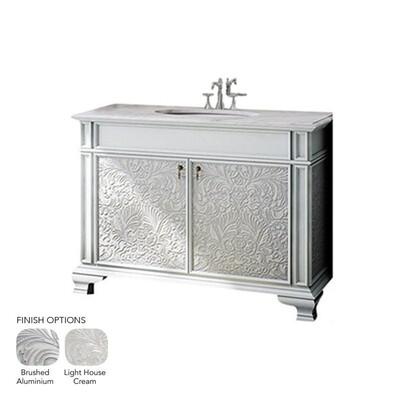 Brushed Aluminum Baroque Bathroom Vanities 47 1/2×21 1/2
