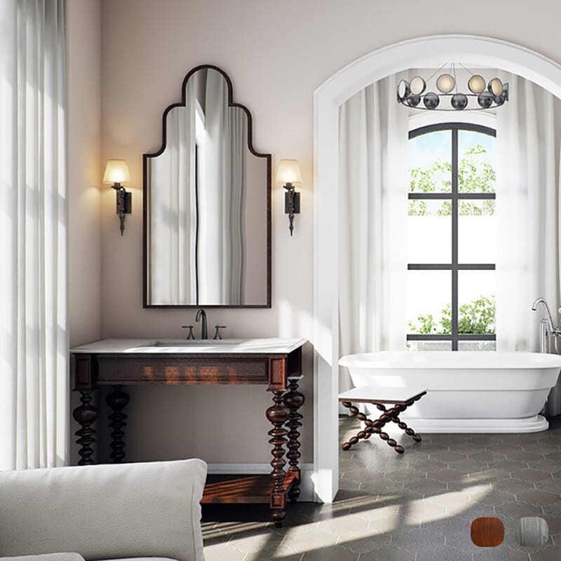 Sand Dune Fog Federalist Bathroom Vanities 48×21 1/2