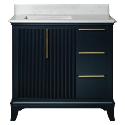 Carrara Grosvenor Nayv Blue Bathroom Vanities 37×22