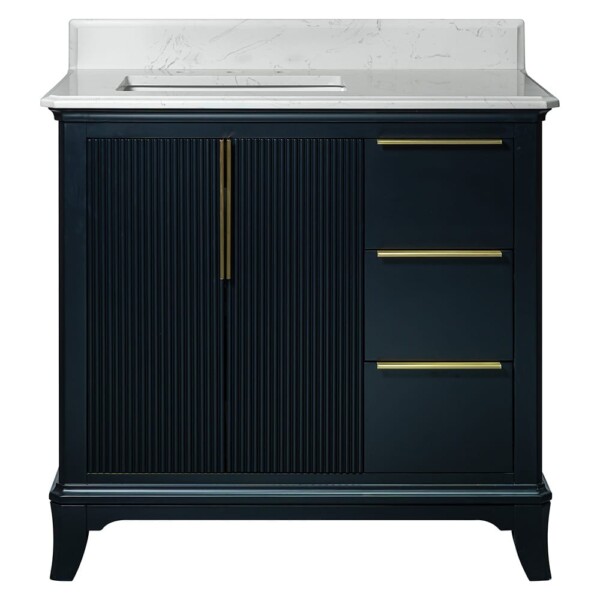 Carrara Grosvenor Nayv Blue Bathroom Vanities 37×22