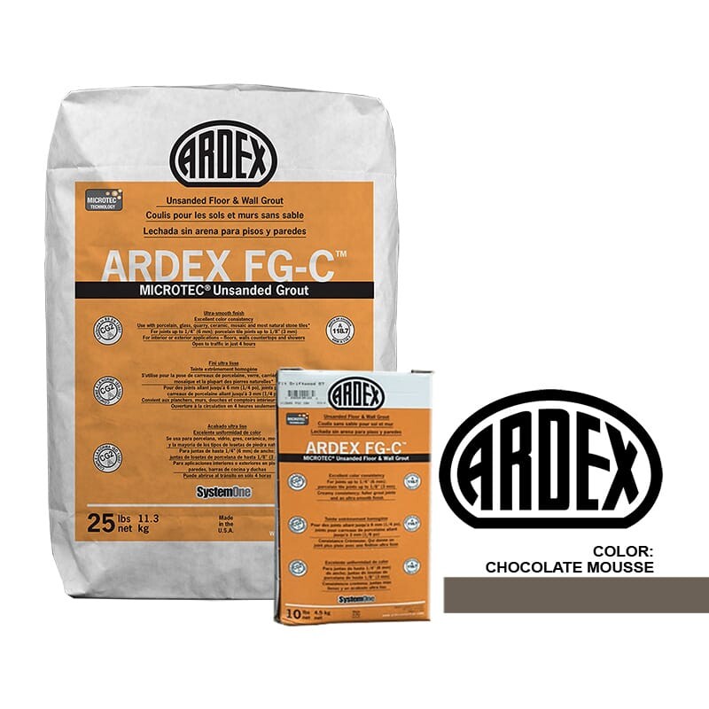 Materiales para la colocación de azulejos de mousse de chocolate Fg-c Lechada sin arena Varios