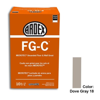 Dove Gray Tile Setting Materials Fg-c Unsanded Grout Various
