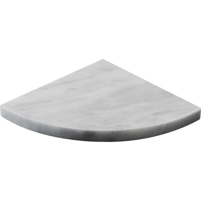 Carrara T Honed Marble Corner Shelves 8×8