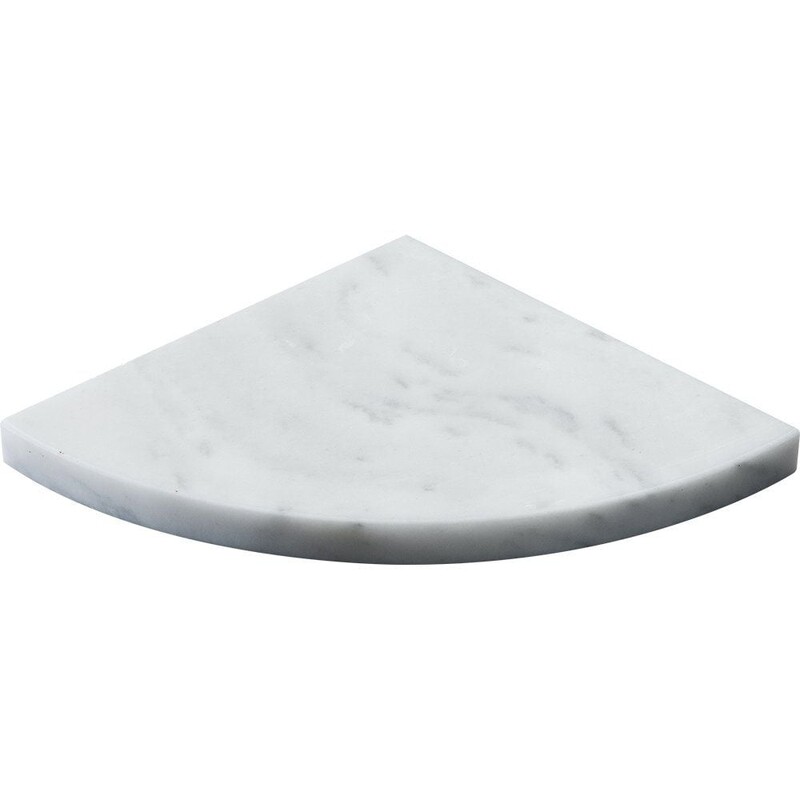 Carrara T Polished Marble Corner Shelves 8×8