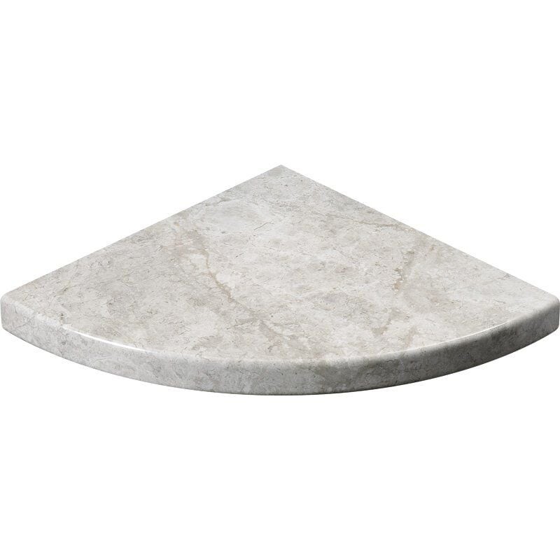 Silver Mystique Polished Corner Shelf Marble Corner Shelves 8×8