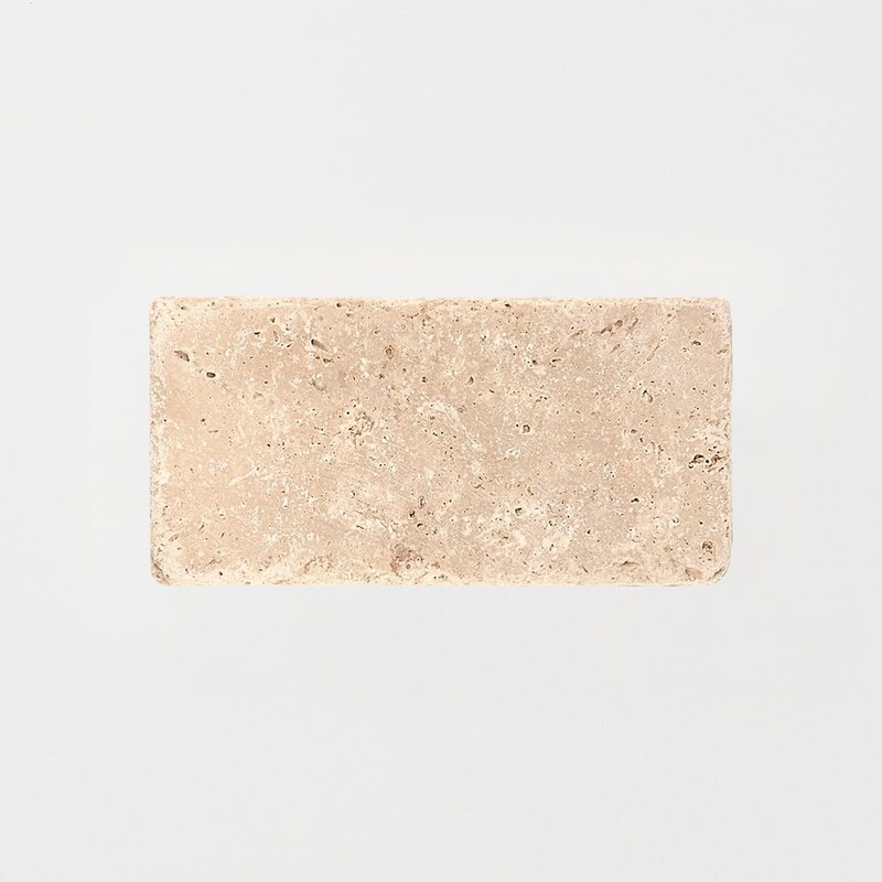 Chiaro Tumbled Subway Travertine Tile 3×6